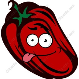 Cheeky Red Chili Pepper Drawing