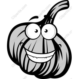 Cheerful Cartoon Garlic