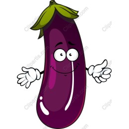 Cute Cartoon Eggplant