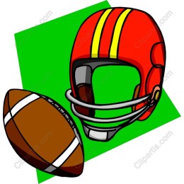 Football Helmet and Ball