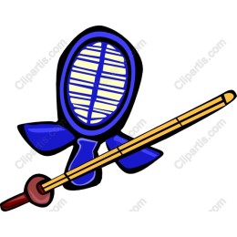 Kenjutsu Helmet and Shinai