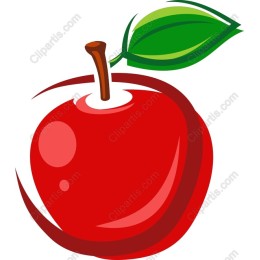 Glossy Red Apple