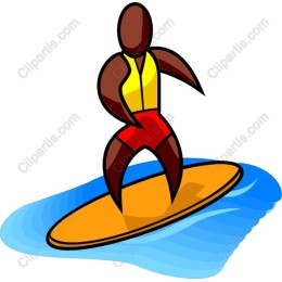 Vibrant Surfer