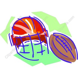 Dynamic Sports Helmet and Football