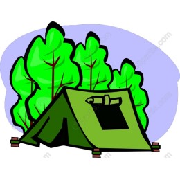 Vibrant Green Tent