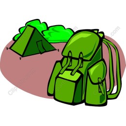 Green Camping Backpack