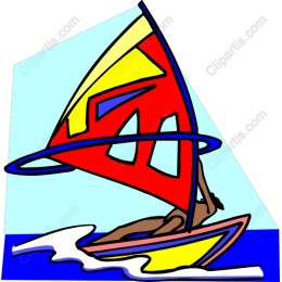 Colorful Windsurfing