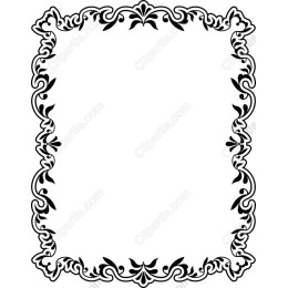 Elegant Vintage Floral Border