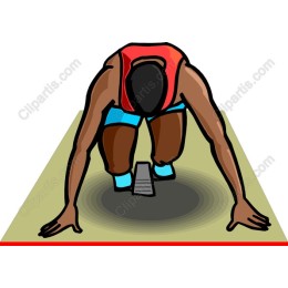 Athlete in Starting Position