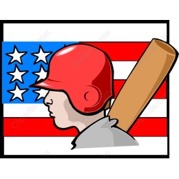 Baseball Player - Classic American Baseball Graphic