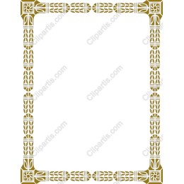 Elegant Golden Decorative Frame