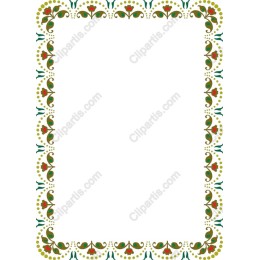 Elegant Floral Border