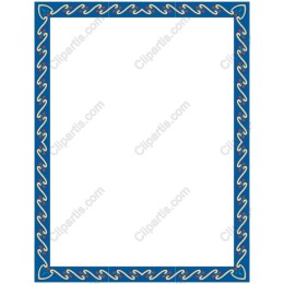 Elegant Blue Decorative Border