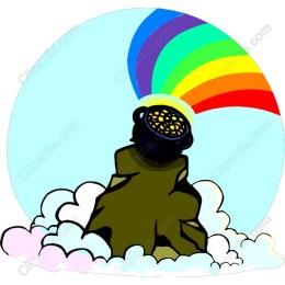Whimsical Rainbow Cauldron