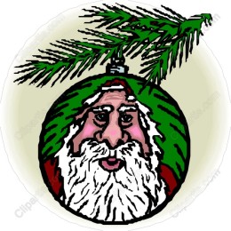 Whimsical Santa Ornament