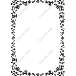 Elegant Floral Border