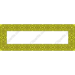 Vintage Ornamental Frame in Green