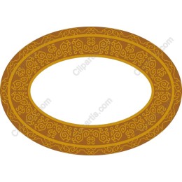 Elegant Ornate Oval Frame