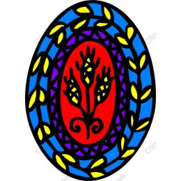 Vibrant Floral Emblem