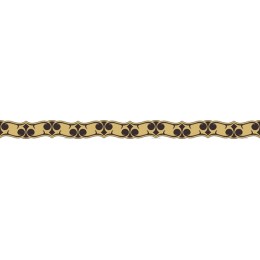 Elegant Gold and Brown Ornamental Border