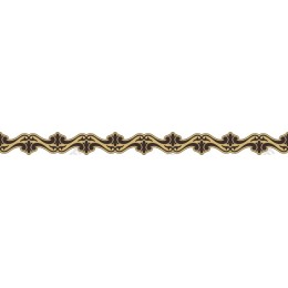 Elegant Gold and Brown Ornamental Border