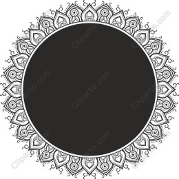 Mandala Frame - Floral and Geometric /