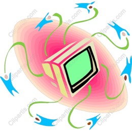 Vibrant Retro Computer