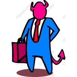 Whimsical Devil in Suit