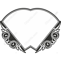 Elegant Heart-Shaped Decorative Frame