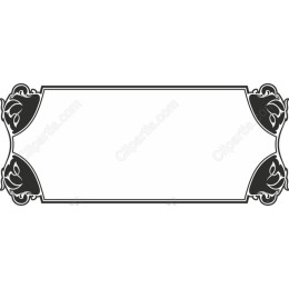 Elegant Vintage Floral Frame