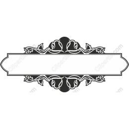 Vintage Floral Ornamental Banner