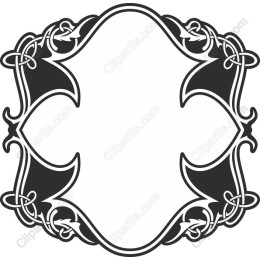 Celtic-Inspired Ornamental Frame
