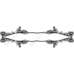 Elegant Floral Decorative Border