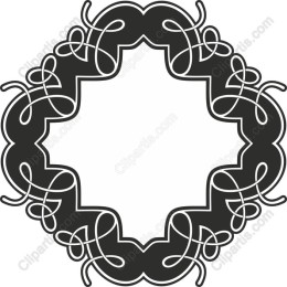 Elegant Intricate Decorative Frame Clipart