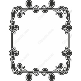 Ornate Floral Frame