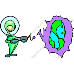 Whimsical Alien Explorer