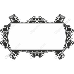 Elegant Black and White Vintage Frame