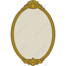 Vintage Decorative Oval Frame and