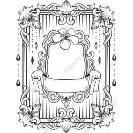 Vintage Floral Frame