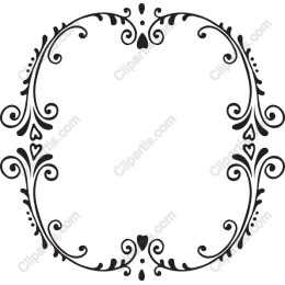 Elegant Decorative Floral Border