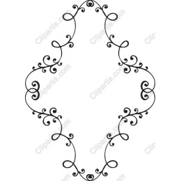 Elegant Decorative Swirl Frame