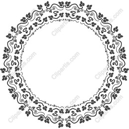 Elegant Circular Vine Frame