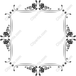 Elegant Floral Decorative Border