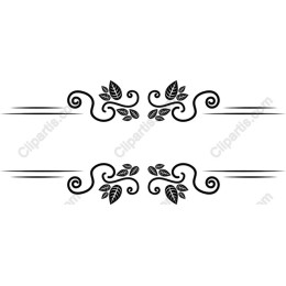 Elegant Leaf Decorative Border