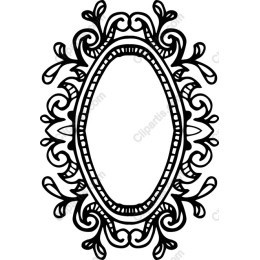 Elegant Vintage Oval Frame