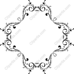 Elegant Black and White Decorative Frame
