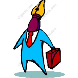Creative Character with Ink Bottle Head