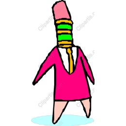 Quirky Pink Suit Character