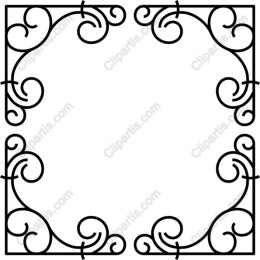 Elegant Curly Frame
