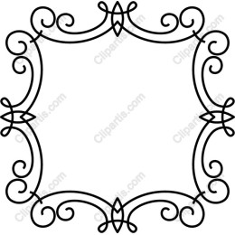 Elegant Vintage Swirl Frame
